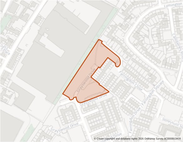 This is a map showing the boundary of housing allocation site H1004.
