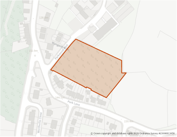 This is a map showing the boundary of housing allocation site H546.