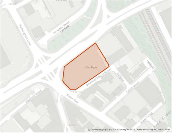 This is a map showing the boundary of housing allocation site H127.