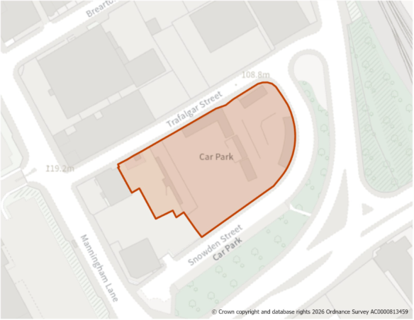 This is a map showing the boundary of housing allocation site H687.