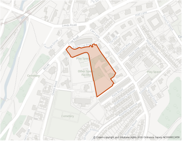 This is a map showing the boundary of housing allocation site H1011.