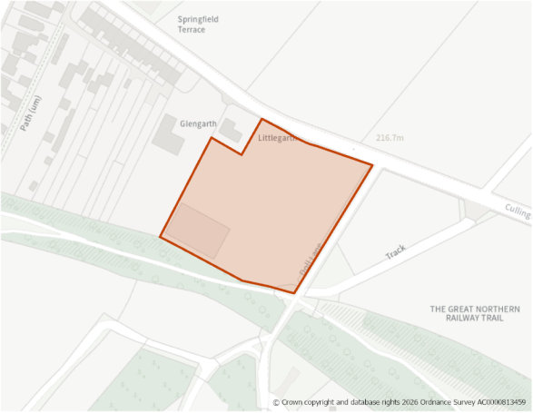 This is a map showing the boundary of housing allocation site H279.
