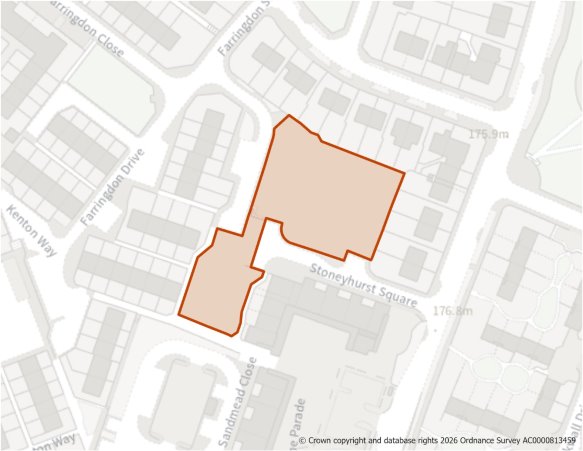 This is a map showing the boundary of housing allocation site H1005.