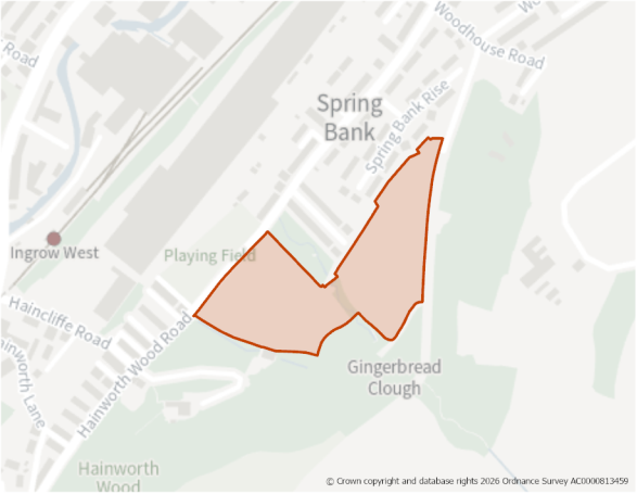This is a map showing the boundary of housing allocation site H551.