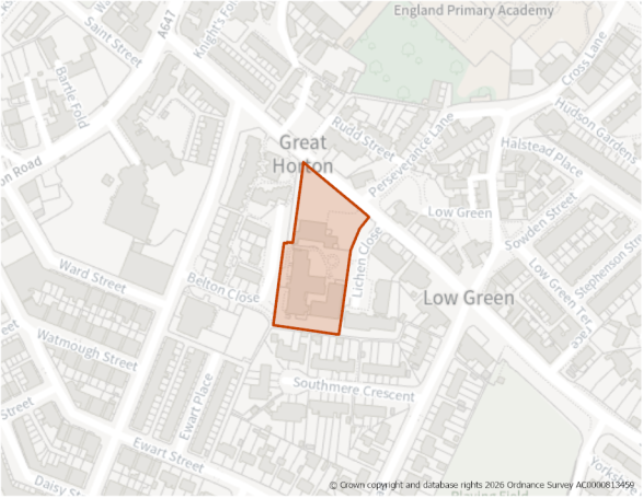 This is a map showing the boundary of housing allocation site H1556