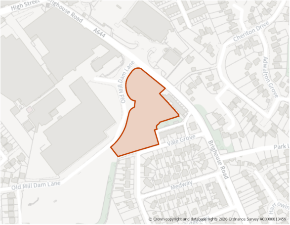 This is a map showing the boundary of housing allocation site H1358.
