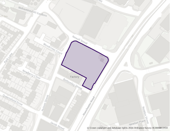 This is a map showing the boundary of employment allocation site E75.