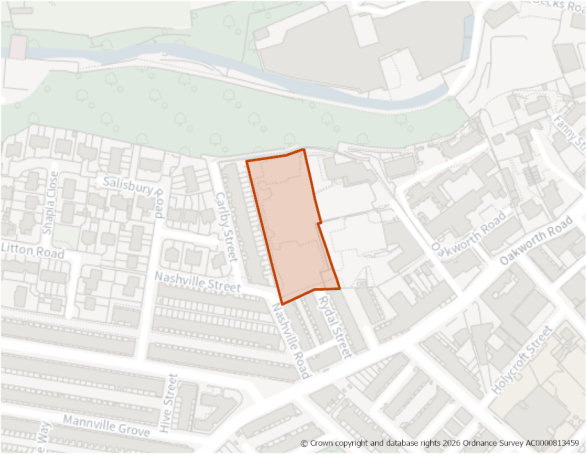 This is a map showing the boundary of housing allocation site H559.