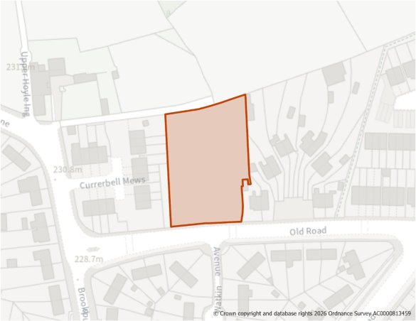 This is a map showing the boundary of housing allocation site H1297.