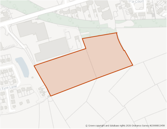 This is a map showing the boundary of housing allocation site H1311.