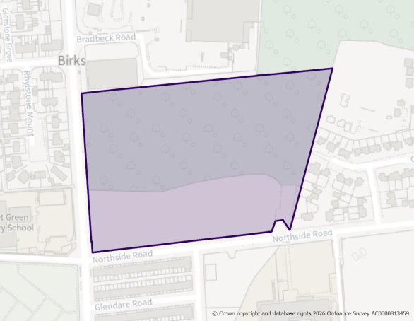 This is a map showing the boundary of employment allocation site E83.