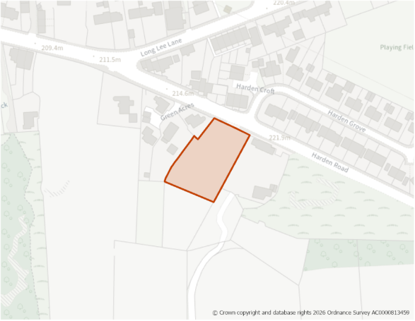 This is a map showing the boundary of housing allocation site H564.