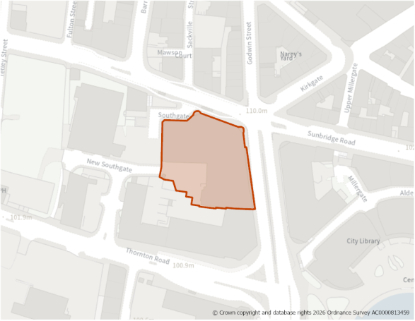 This is a map showing the boundary of housing allocation site H151.