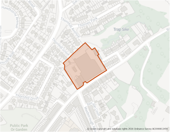 This is a map showing the boundary of housing allocation site H265.