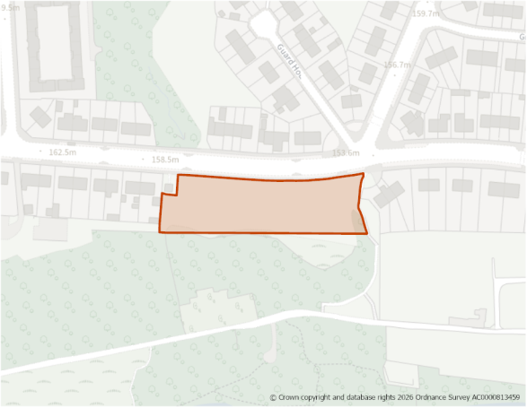This is a map showing the boundary of housing allocation site H567.
