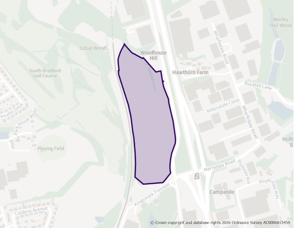 This is a map showing the boundary of employment allocation site E152.