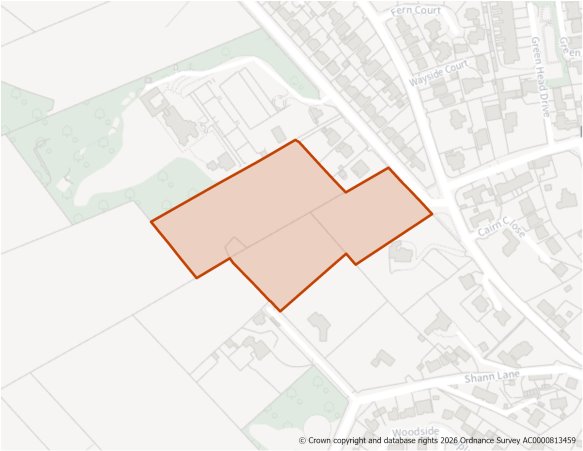 This is a map showing the boundary of housing allocation site H1354.