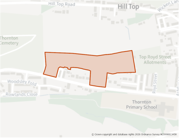 This is a map showing the boundary of housing allocation site H1351.
