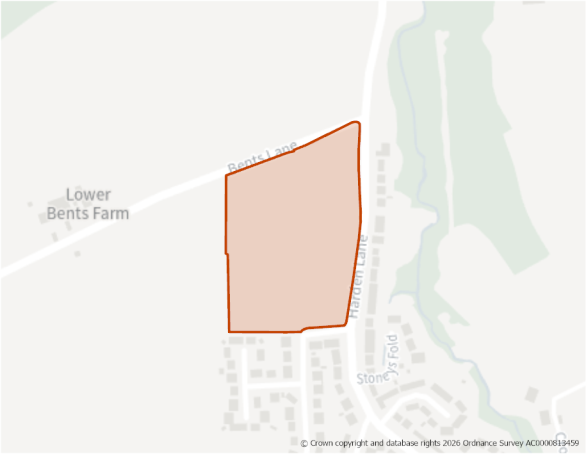 This is a map showing the boundary of housing allocation site H1325.