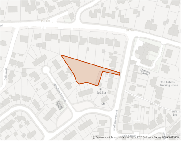 This is a map showing the boundary of housing allocation site H1080.