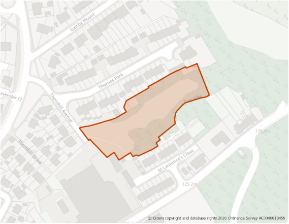 This is a map showing the boundary of housing allocation site H266.