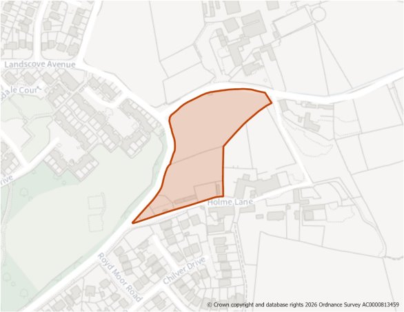 This is a map showing the boundary of housing allocation site H894.