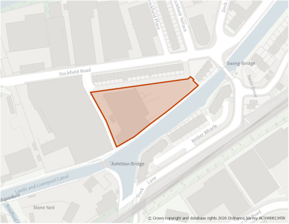This is a map showing the boundary of housing allocation site H1037.