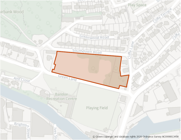 This is a map showing the boundary of housing allocation site H1565.