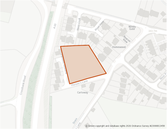 This is a map of the proposed H21 housing site allocation in Addingham.