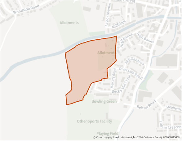 This is a map showing the boundary of housing allocation site H1090.