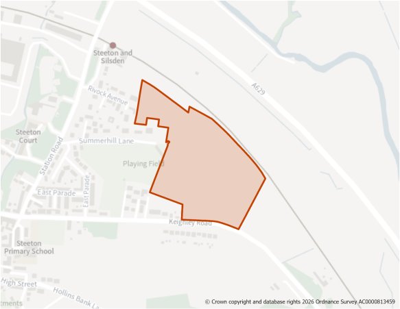 This is a map showing the boundary of housing allocation site H1353.