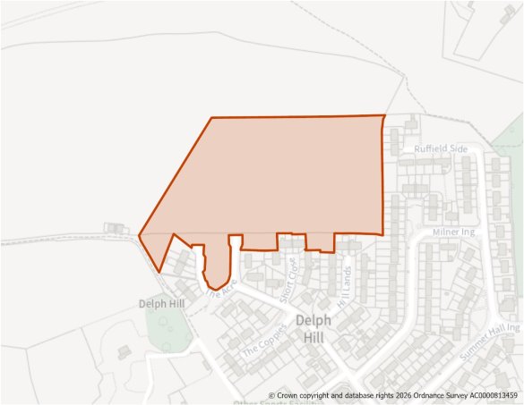 This is a map showing the boundary of housing allocation site H902.