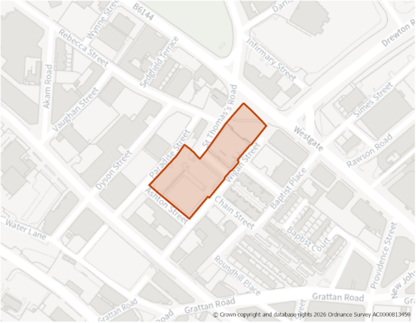 This is a map showing the boundary of housing allocation site H219.