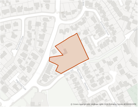 This is a map showing the boundary of housing allocation site H594.