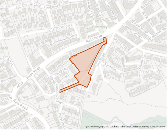 This is a map showing the boundary of housing allocation site H292.