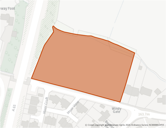 This is a map showing the boundary of housing allocation site H24.