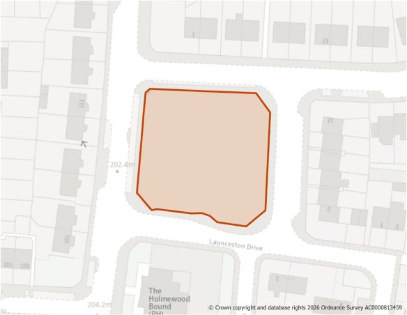 This is a map showing the boundary of housing allocation site H920.
