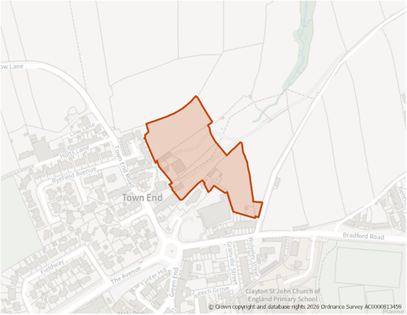 This is a map showing the boundary of housing allocation site H1248
