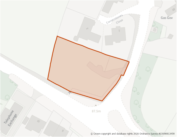 This is a map showing the boundary of housing allocation site H26.