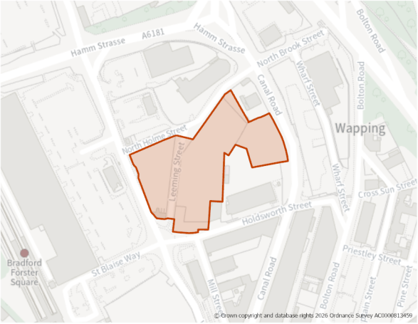 This is a map showing the boundary of housing allocation site H223.