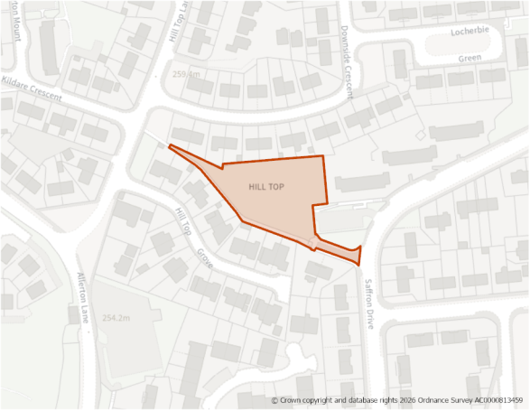 This is a map showing the boundary of housing allocation site H720.