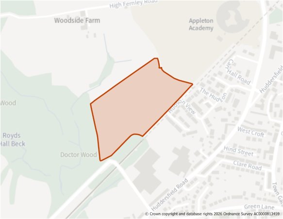 This is a map showing the boundary of housing allocation site H924.