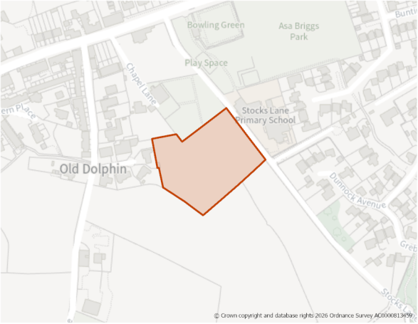 This is a map showing the boundary of housing allocation site H1249
